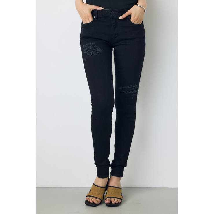 AZUL DENIM リペアスキニーデニム | AZUL BY MOUSSY | 詳細画像2 