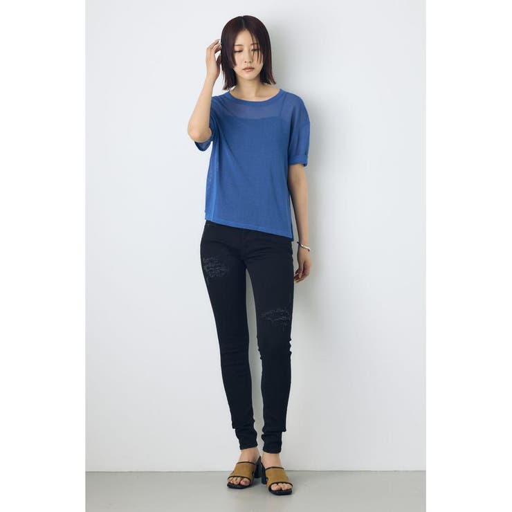 AZUL DENIM リペアスキニーデニム | AZUL BY MOUSSY | 詳細画像5 