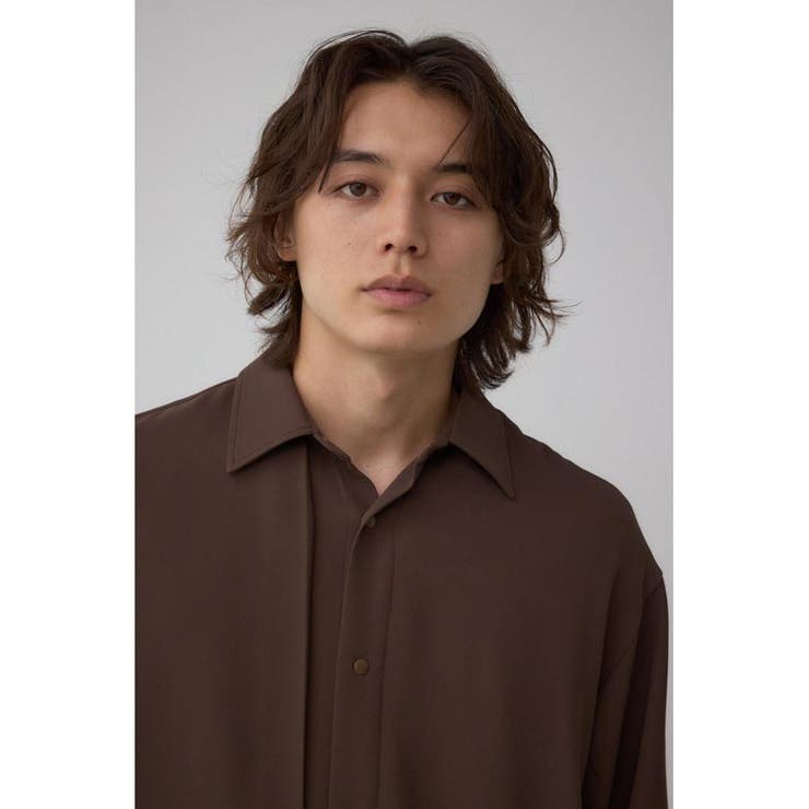 C/Tトロミアシンメトリー長袖シャツ | AZUL BY MOUSSY | 詳細画像15 