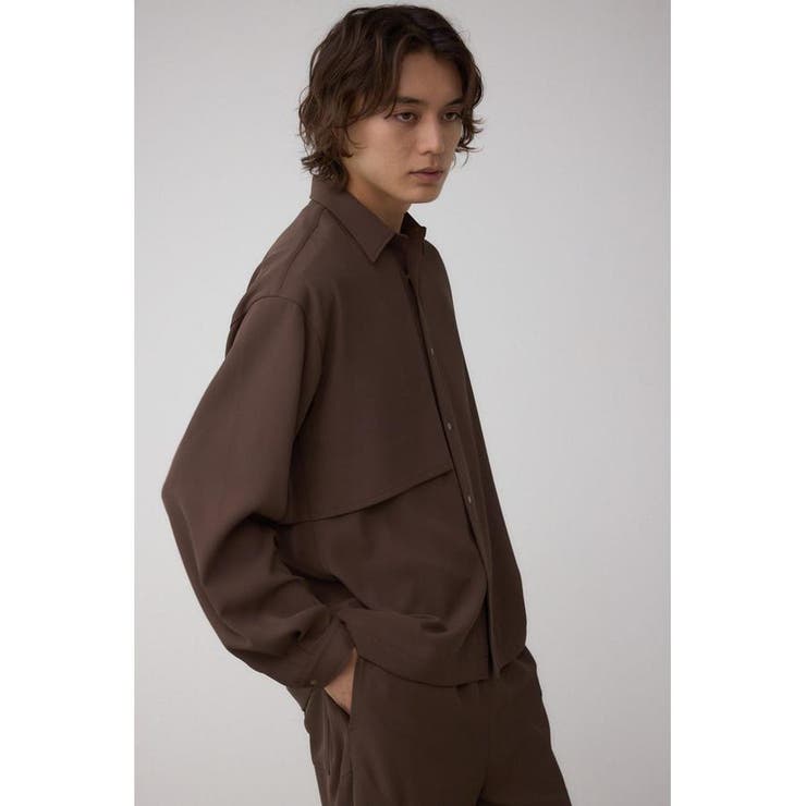 C/Tトロミアシンメトリー長袖シャツ | AZUL BY MOUSSY | 詳細画像16 