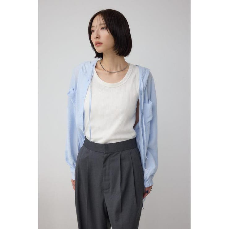 フード付きボタンシャツ | AZUL BY MOUSSY | 詳細画像25 