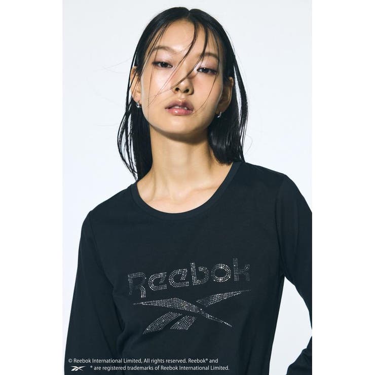 BLK | ラインストーンロンT | AZUL BY MOUSSY