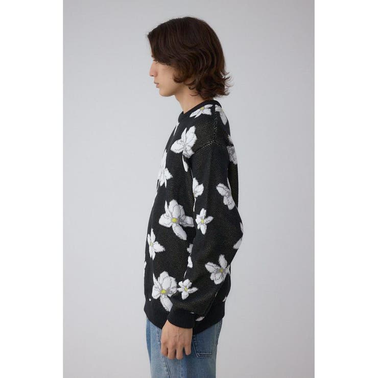 フラワーダブルジャガードニット | AZUL BY MOUSSY | 詳細画像19 