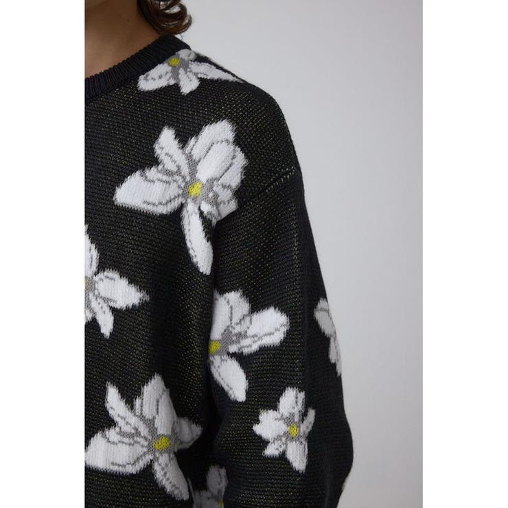 フラワーダブルジャガードニット | AZUL BY MOUSSY | 詳細画像22 