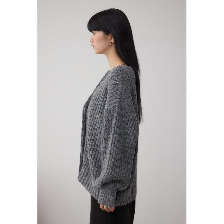 スパンコールニットカーディガン | AZUL BY MOUSSY | 詳細画像16 