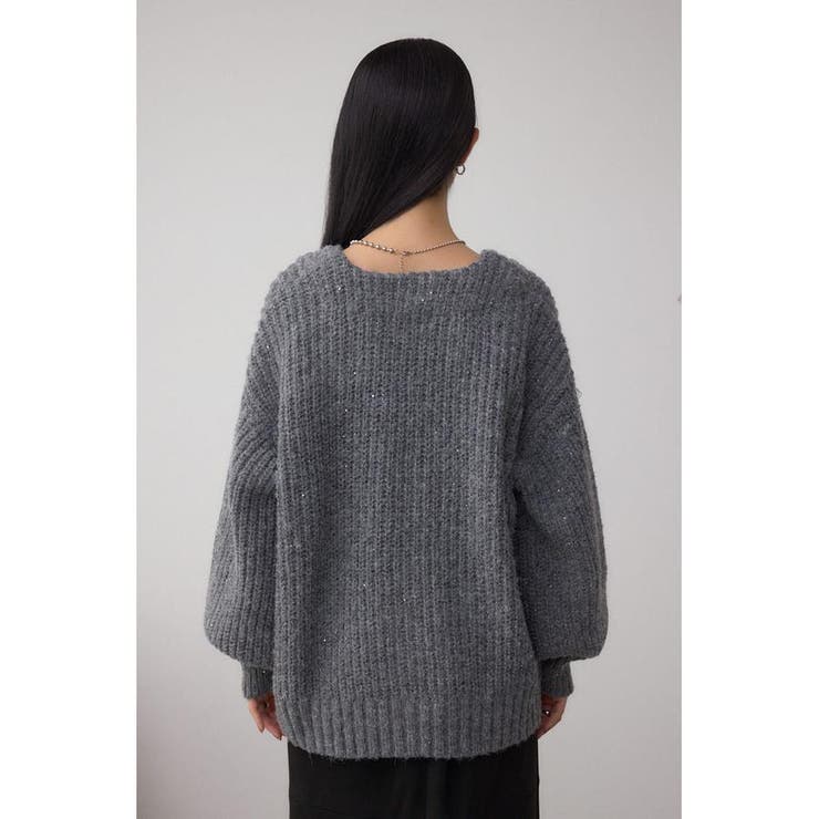 スパンコールニットカーディガン | AZUL BY MOUSSY | 詳細画像17 