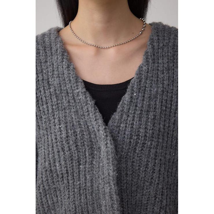 スパンコールニットカーディガン | AZUL BY MOUSSY | 詳細画像18 
