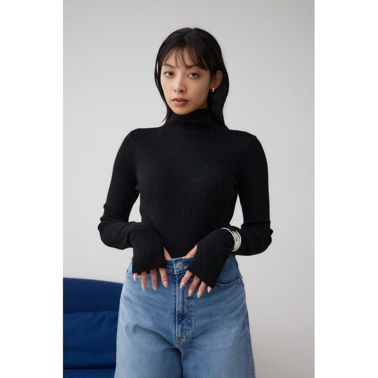 サムホールリブハイネックトップス[品番：AZLW0022964]｜AZUL BY