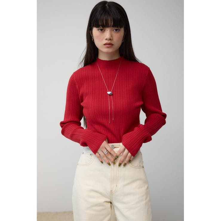 ランダムリブハイネックニットトップス | AZUL BY MOUSSY | 詳細画像39 