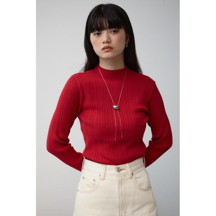 ランダムリブハイネックニットトップス | AZUL BY MOUSSY | 詳細画像38 