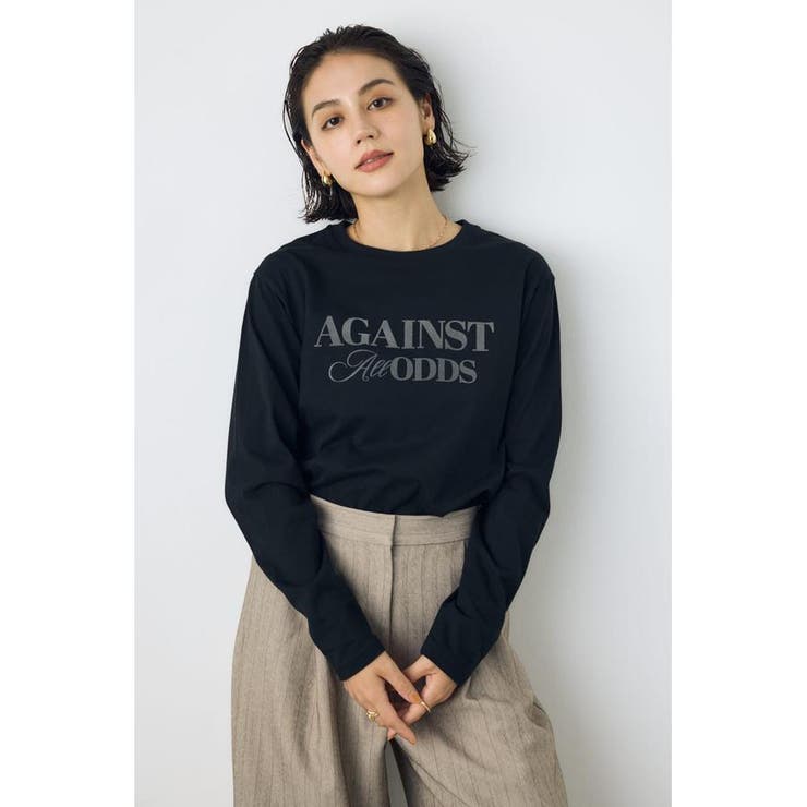 BLK | フロッキーロゴロンT | AZUL BY MOUSSY