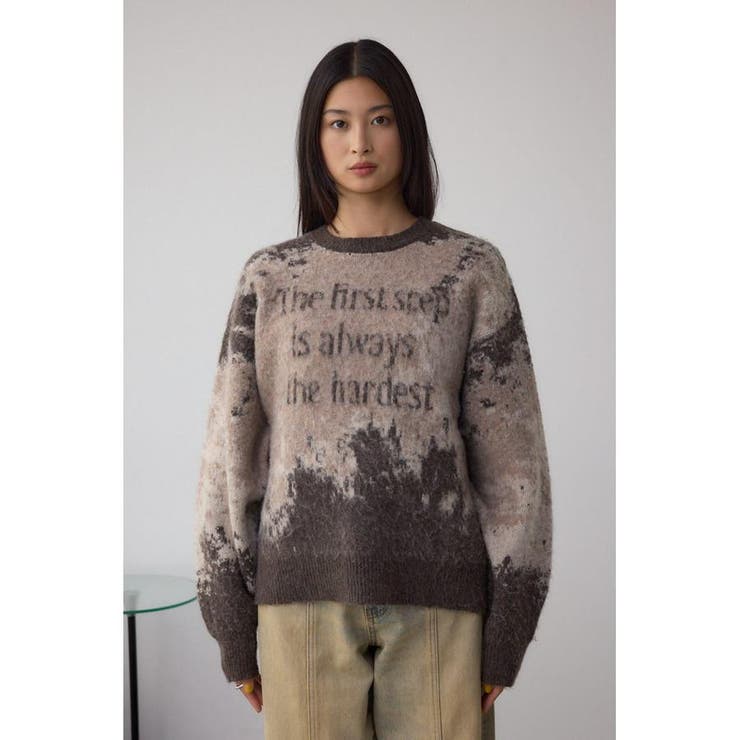 グラデーションジャガードニット | AZUL BY MOUSSY | 詳細画像17 