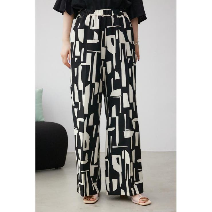 ジオメトリックパターンイージーパンツ | AZUL BY MOUSSY | 詳細画像2 