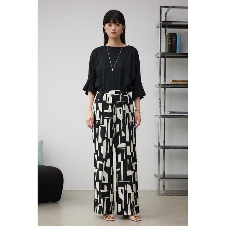 ジオメトリックパターンイージーパンツ | AZUL BY MOUSSY | 詳細画像3 