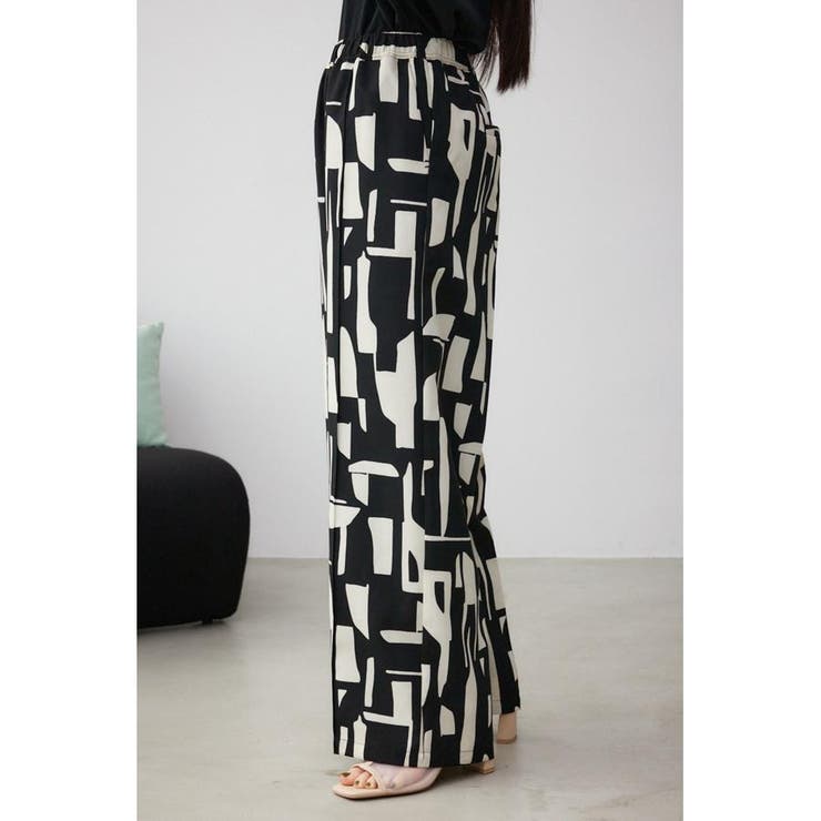 ジオメトリックパターンイージーパンツ | AZUL BY MOUSSY | 詳細画像6 