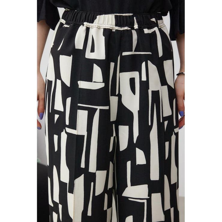 ジオメトリックパターンイージーパンツ | AZUL BY MOUSSY | 詳細画像8 