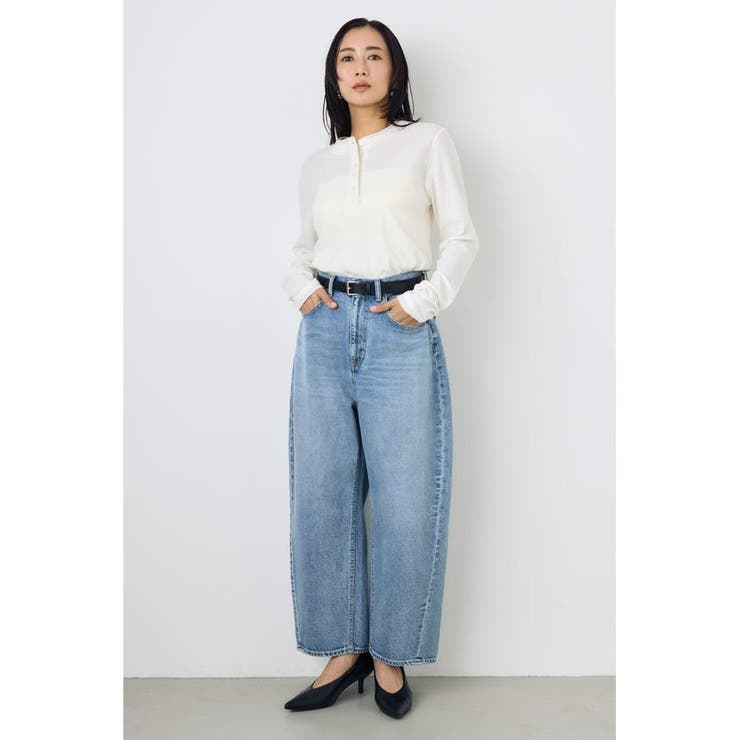 ドライタッチ ヘンリーネックトップス | AZUL BY MOUSSY | 詳細画像5 