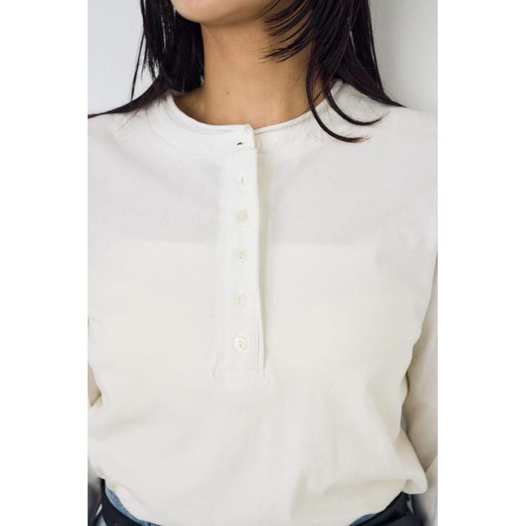 ドライタッチ ヘンリーネックトップス | AZUL BY MOUSSY | 詳細画像6 