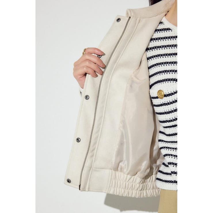 フェイクスエードショートブルゾン | AZUL BY MOUSSY | 詳細画像18 