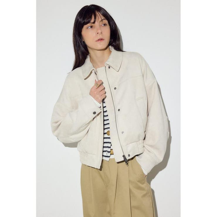 フェイクスエードショートブルゾン | AZUL BY MOUSSY | 詳細画像6 