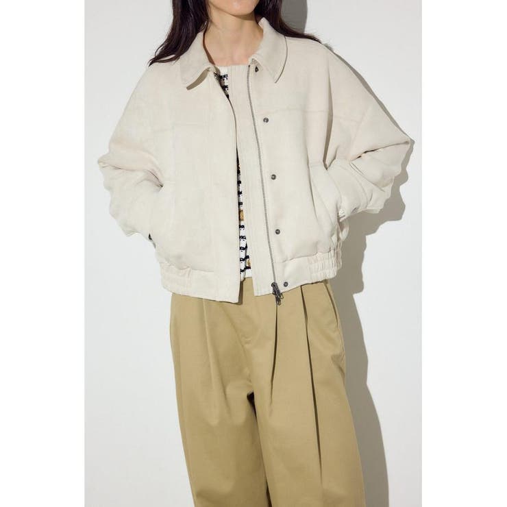 フェイクスエードショートブルゾン | AZUL BY MOUSSY | 詳細画像8 