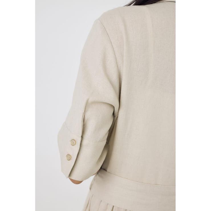 リネンベルテッドフレアボタンワンピース | AZUL BY MOUSSY | 詳細画像17 