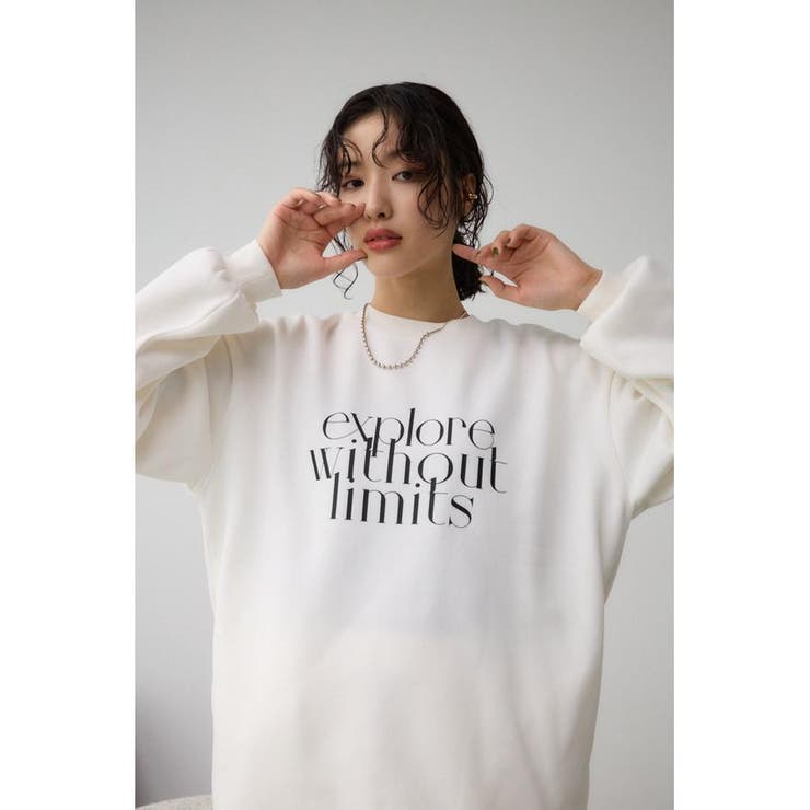 ロゴスウェットトップス | AZUL BY MOUSSY | 詳細画像2 