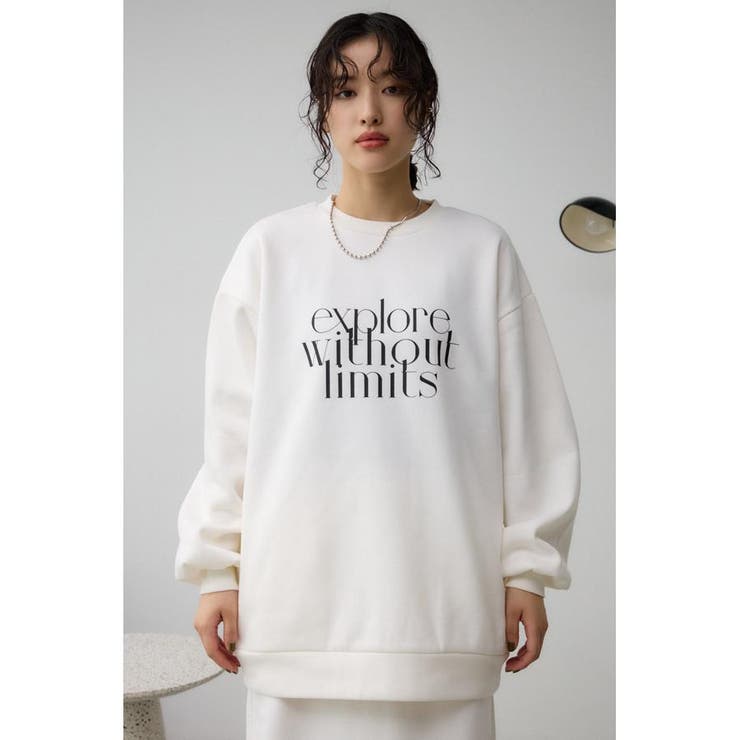 ロゴスウェットトップス | AZUL BY MOUSSY | 詳細画像4 