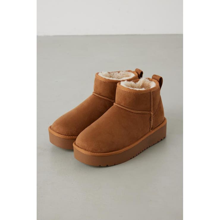 厚底ムートンショートブーツ[品番：AZLW0022774]｜AZUL BY MOUSSY