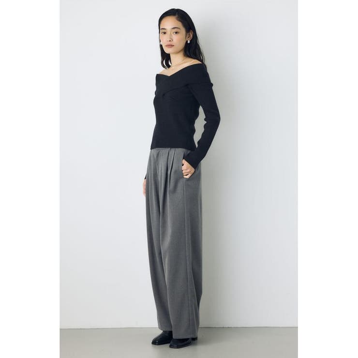 クロスデザイン長袖ニットトップス | AZUL BY MOUSSY | 詳細画像14 