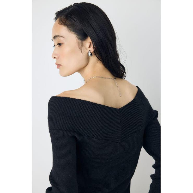 クロスデザイン長袖ニットトップス | AZUL BY MOUSSY | 詳細画像16 