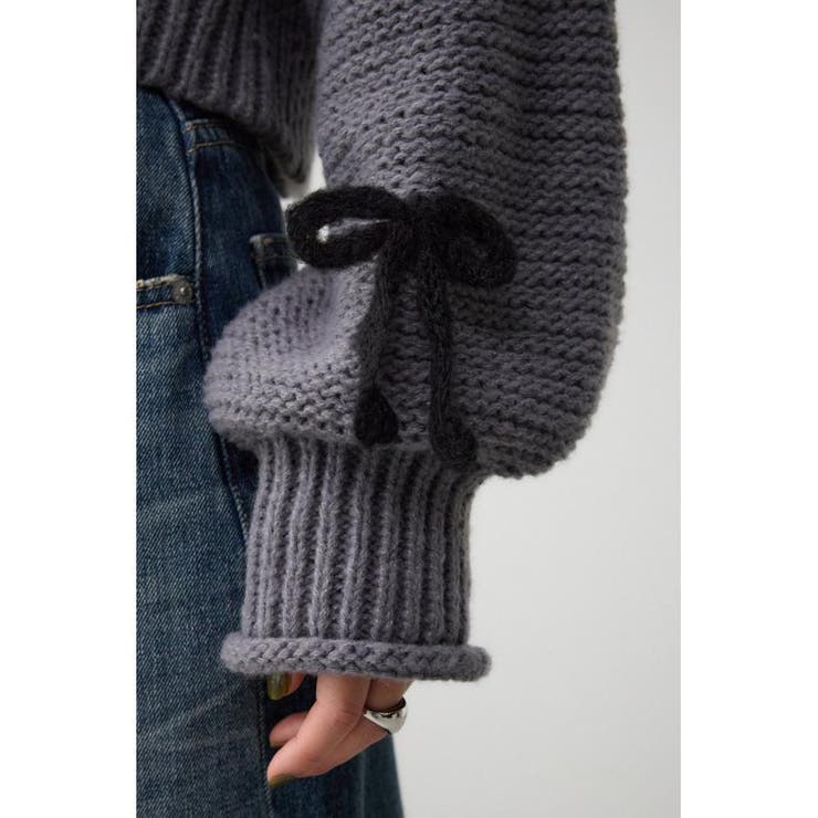 リボンモチーフニット | AZUL BY MOUSSY | 詳細画像30 