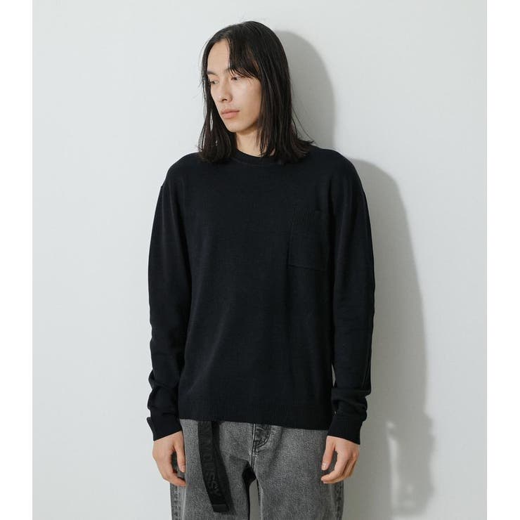 MERCERIZED COTTON KNIT[品番：AZLW0019757]｜AZUL BY MOUSSY