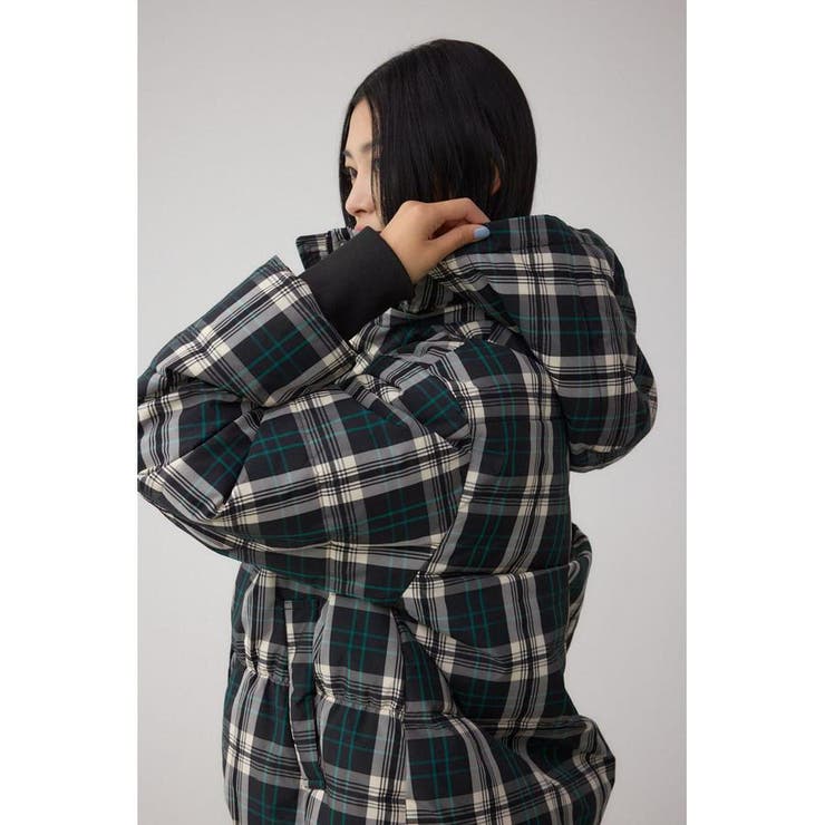 B-HEAT フード付き中綿チェックジャケット | AZUL BY MOUSSY | 詳細画像3 