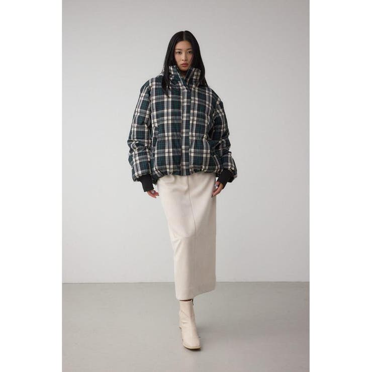B-HEAT フード付き中綿チェックジャケット | AZUL BY MOUSSY | 詳細画像4 