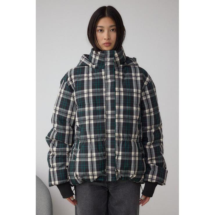 B-HEAT フード付き中綿チェックジャケット | AZUL BY MOUSSY | 詳細画像6 