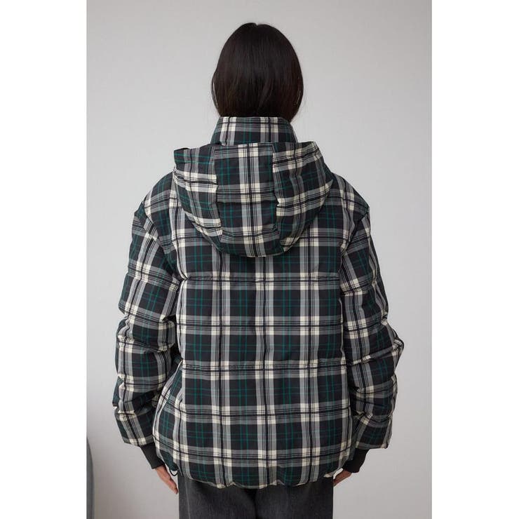 B-HEAT フード付き中綿チェックジャケット | AZUL BY MOUSSY | 詳細画像8 