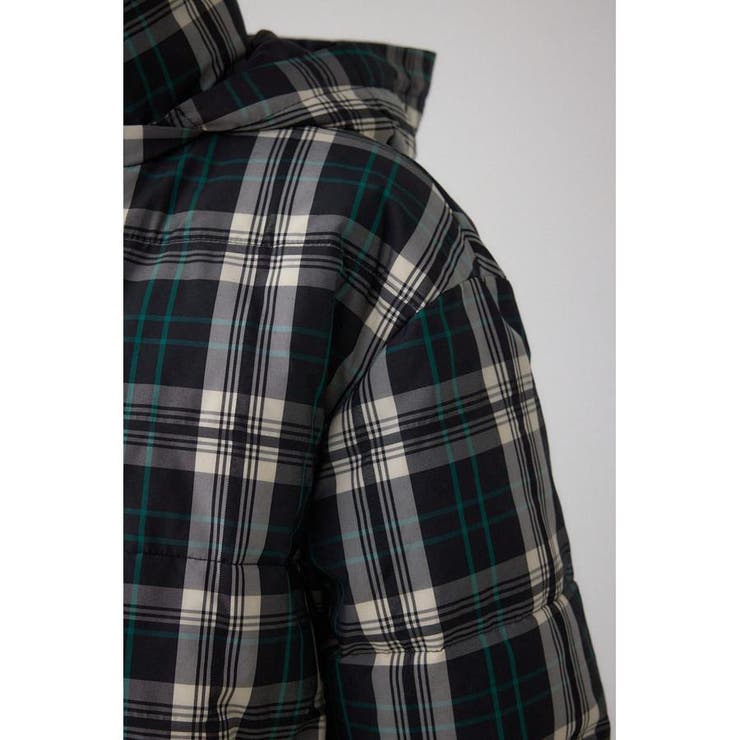 B-HEAT フード付き中綿チェックジャケット | AZUL BY MOUSSY | 詳細画像11 