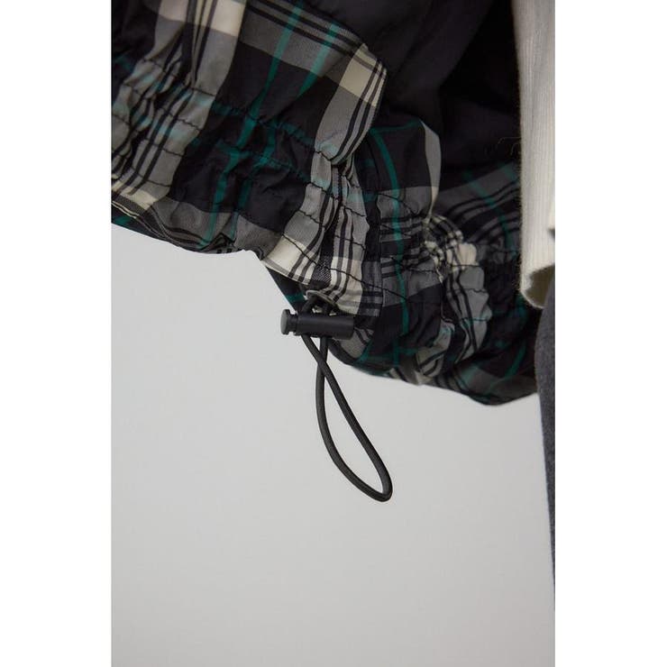 B-HEAT フード付き中綿チェックジャケット[品番：AZLW0024047]｜AZUL