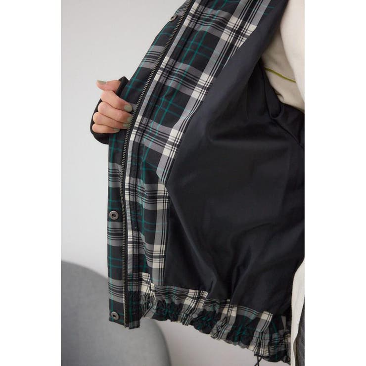 B-HEAT フード付き中綿チェックジャケット | AZUL BY MOUSSY | 詳細画像17 
