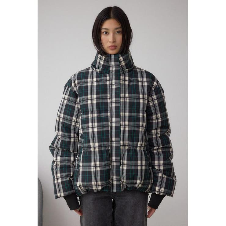 B-HEAT フード付き中綿チェックジャケット | AZUL BY MOUSSY | 詳細画像18 