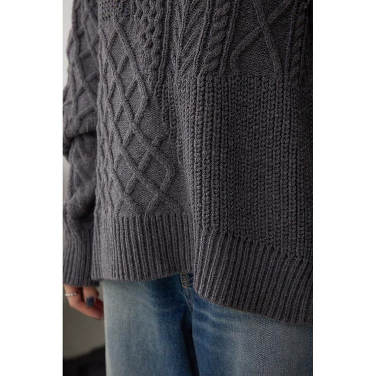 スイッチングフリンジニット | AZUL BY MOUSSY | 詳細画像21 