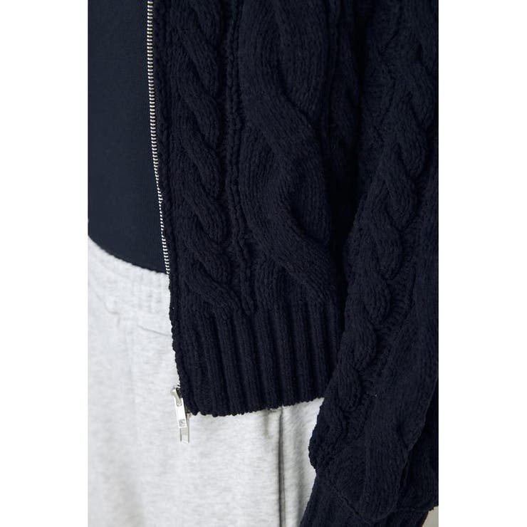 ダブルジップニットカーディガン | AZUL BY MOUSSY | 詳細画像17 