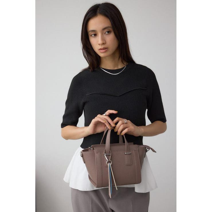 チャームセットトラペイズドバッグ | AZUL BY MOUSSY | 詳細画像23 