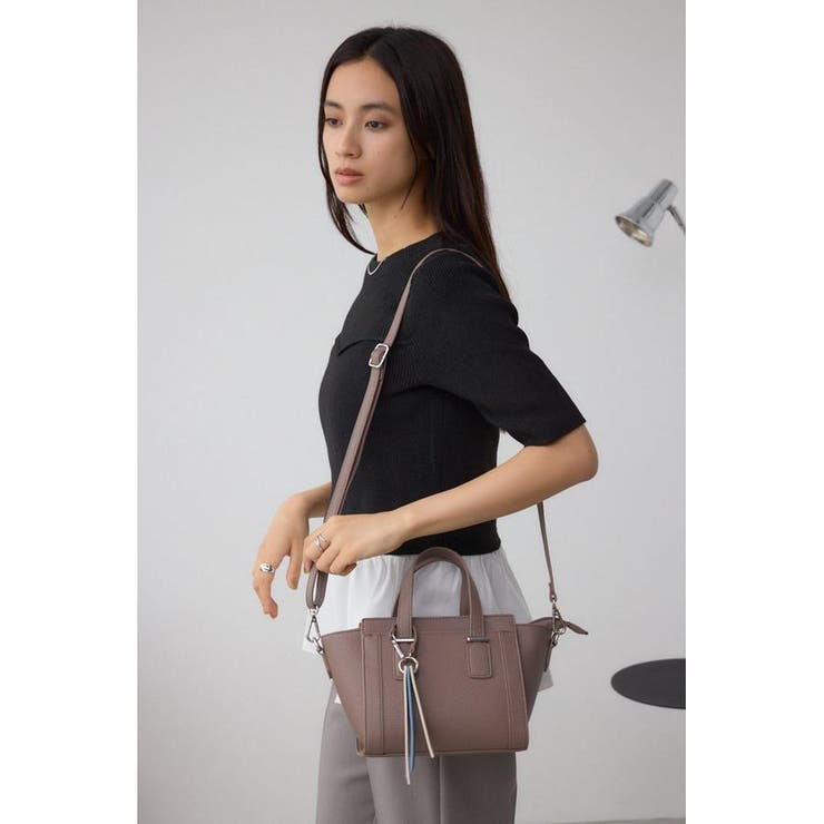 チャームセットトラペイズドバッグ | AZUL BY MOUSSY | 詳細画像25 