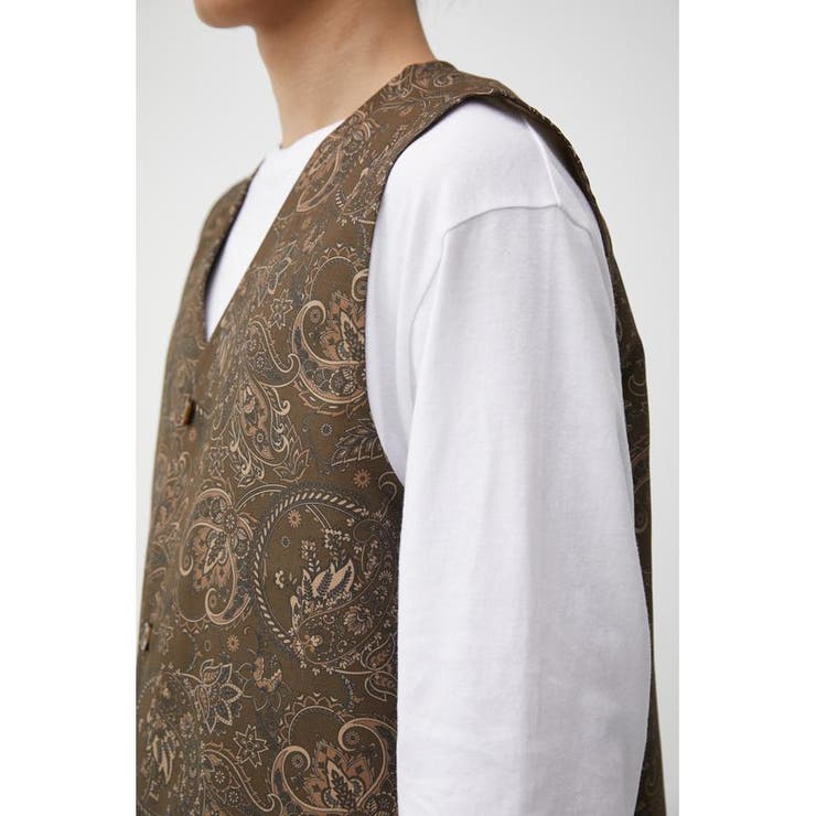 rétro total pattern vest