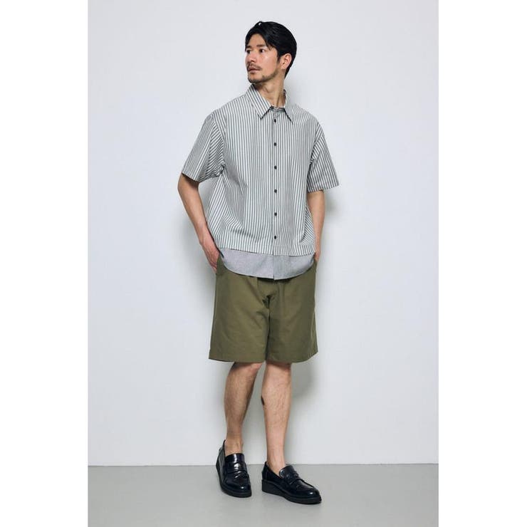 フェイクレーヤードストライプシャツ | AZUL BY MOUSSY | 詳細画像14 