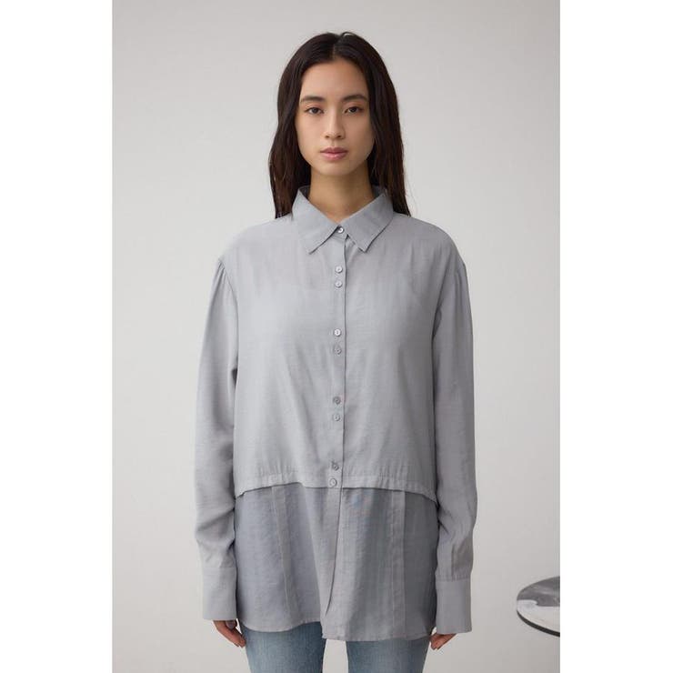 C/T冷感 切替シアーデザインシャツ | AZUL BY MOUSSY | 詳細画像36 