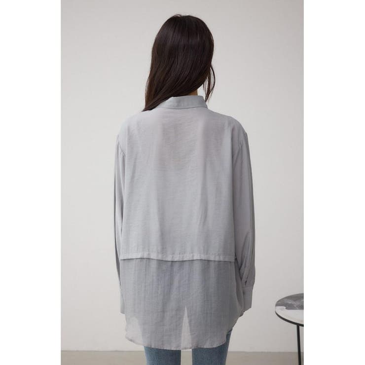 C/T冷感 切替シアーデザインシャツ | AZUL BY MOUSSY | 詳細画像38 
