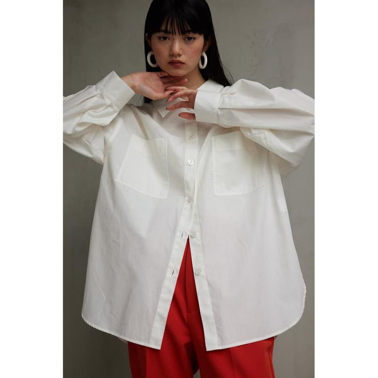 リラテックコットンルーズシャツ | AZUL BY MOUSSY | 詳細画像2 